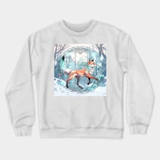 Fox in Winter Wonderland Crewneck Sweatshirt